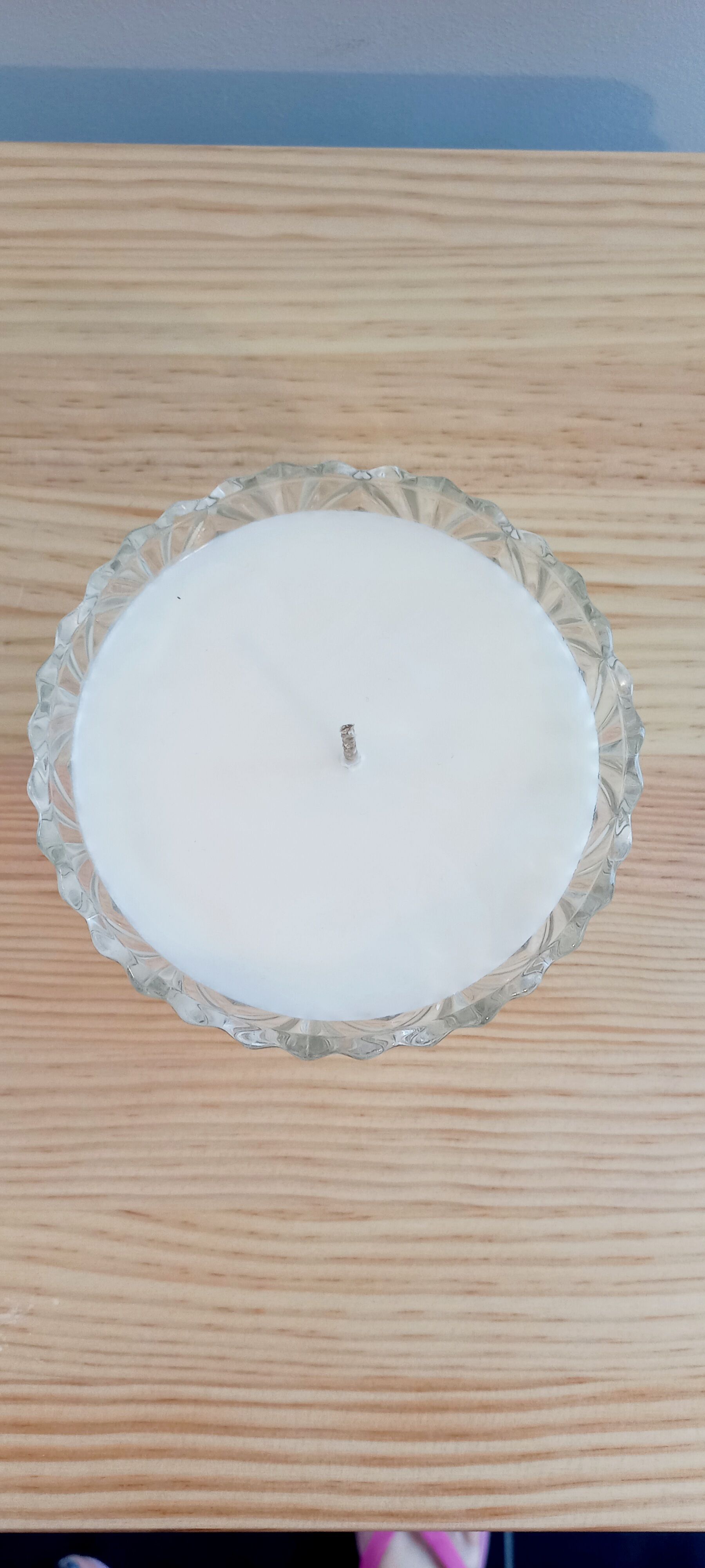 Vintage candle dried flowers