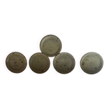 5 vintage plates, beautifully made, branded on the back