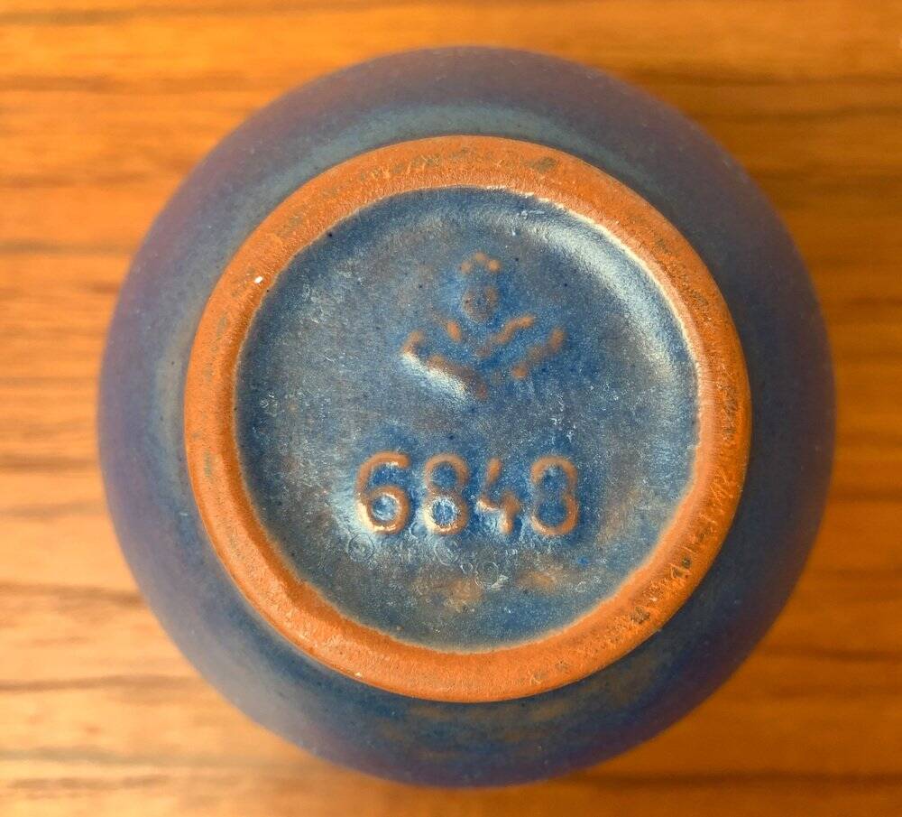 Mid-Century German Minimalist Ceramic Vase from Karlsruher Majolika, 1960s