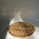 Wicker plateau with 2 handles
