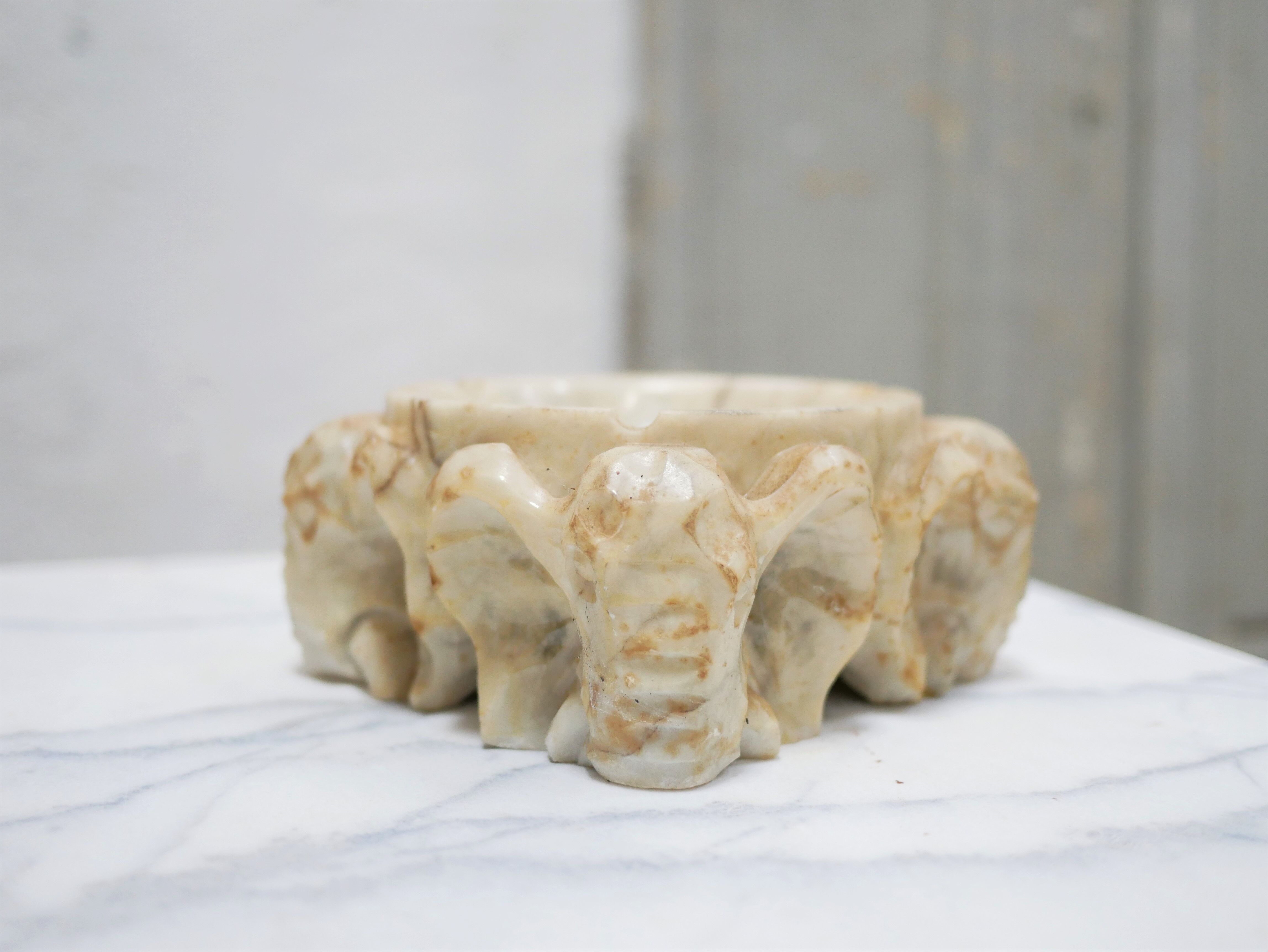 Vintage ashtray in alabaster