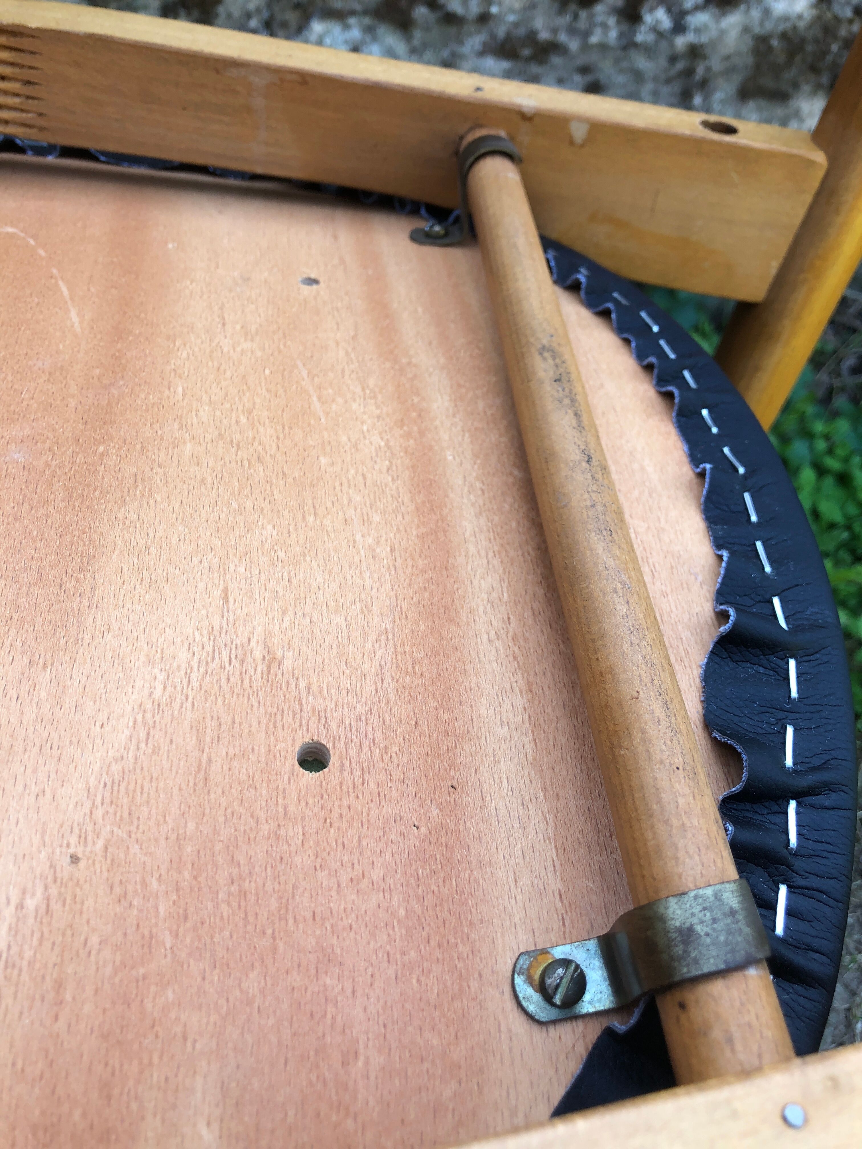 Set of 6 pegasus chairs Baumann skaï black