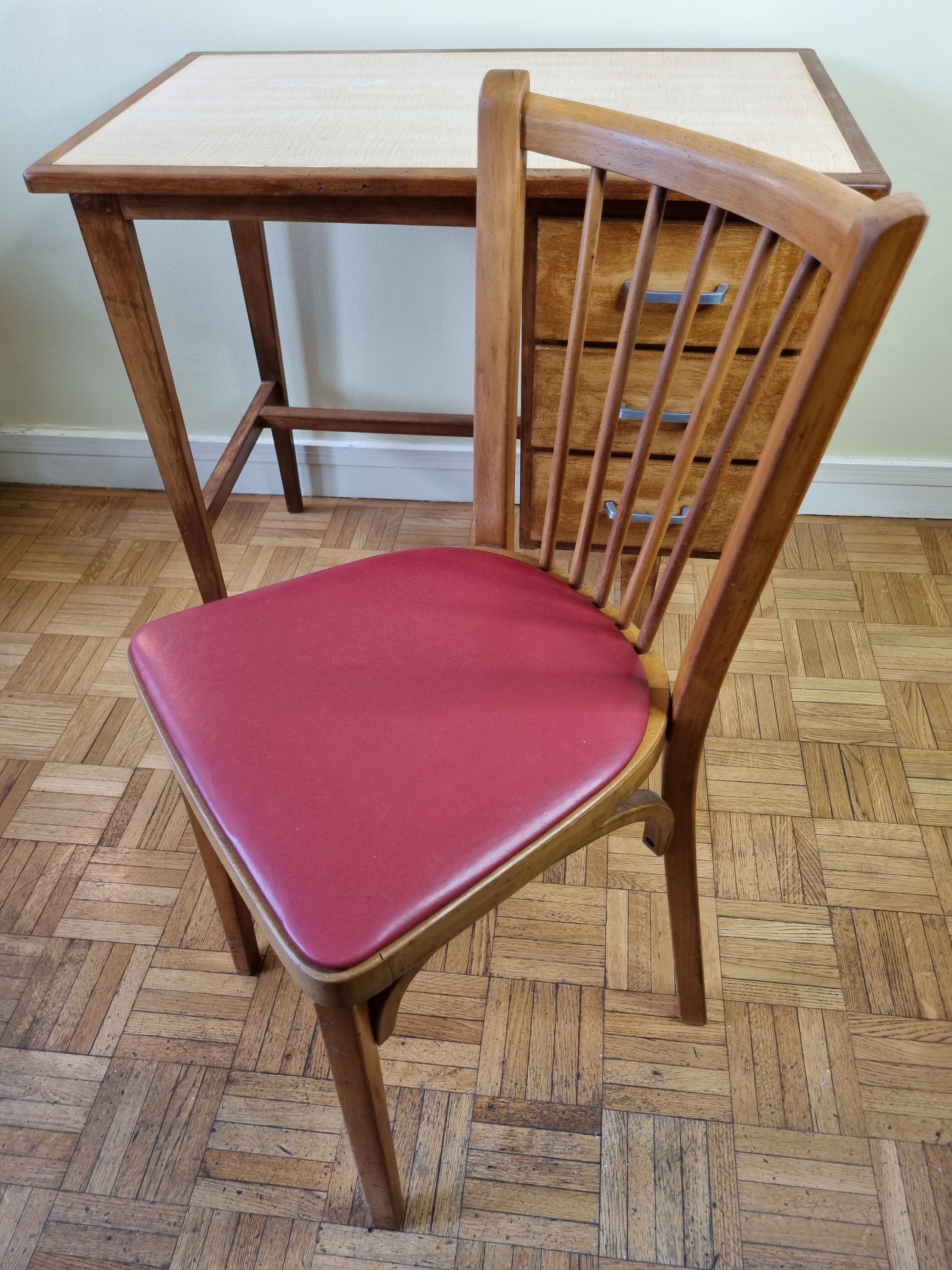 Baumann chair set and desk 50s-60s