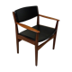 Armchair in teak & leather by Frem Røjle, Denmark