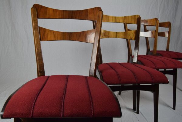 Table de salle à manger en teck & quatre chaises 1960s