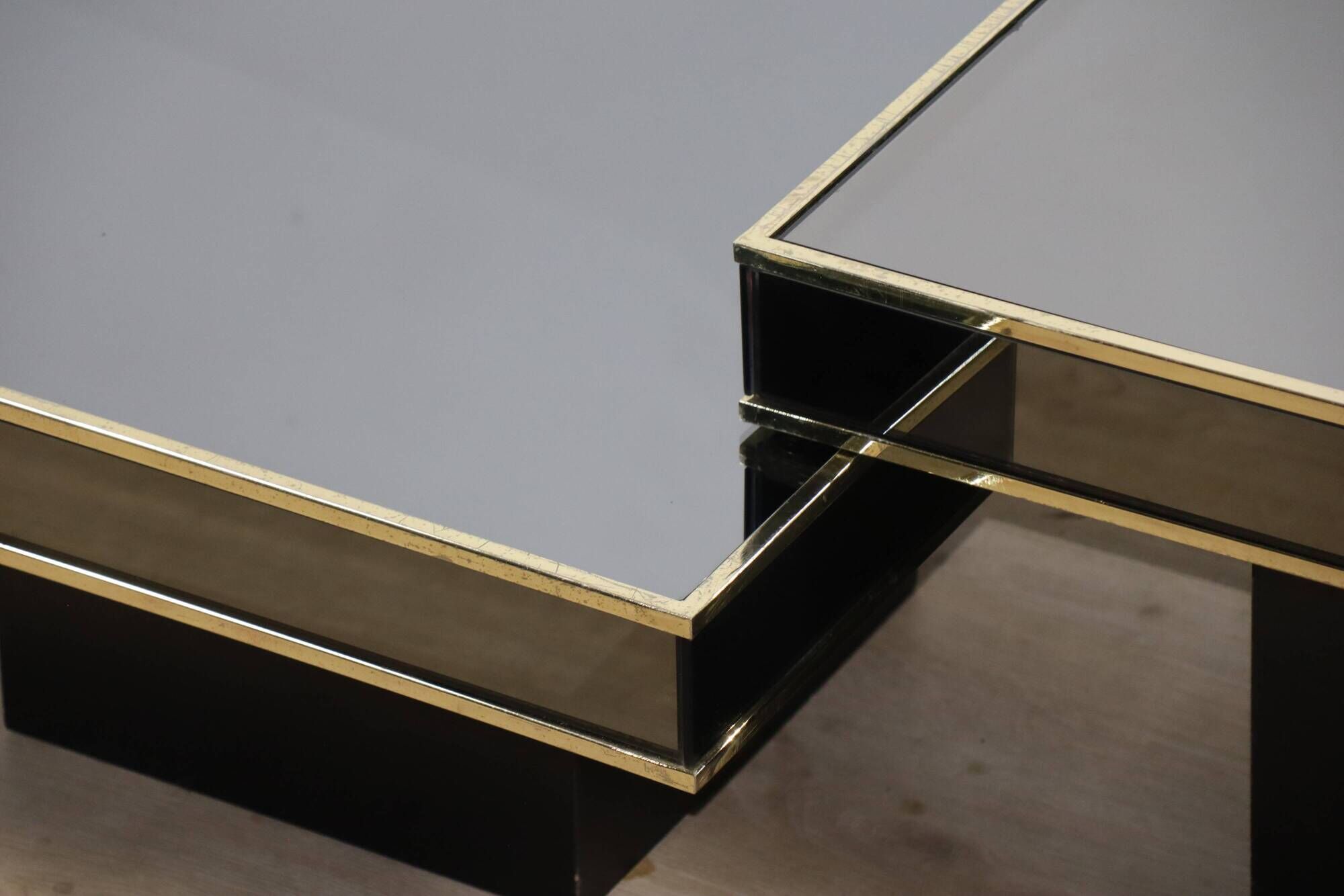 Modular coffee tables edition Cidue, by Willy Rizzo from the 1970s.