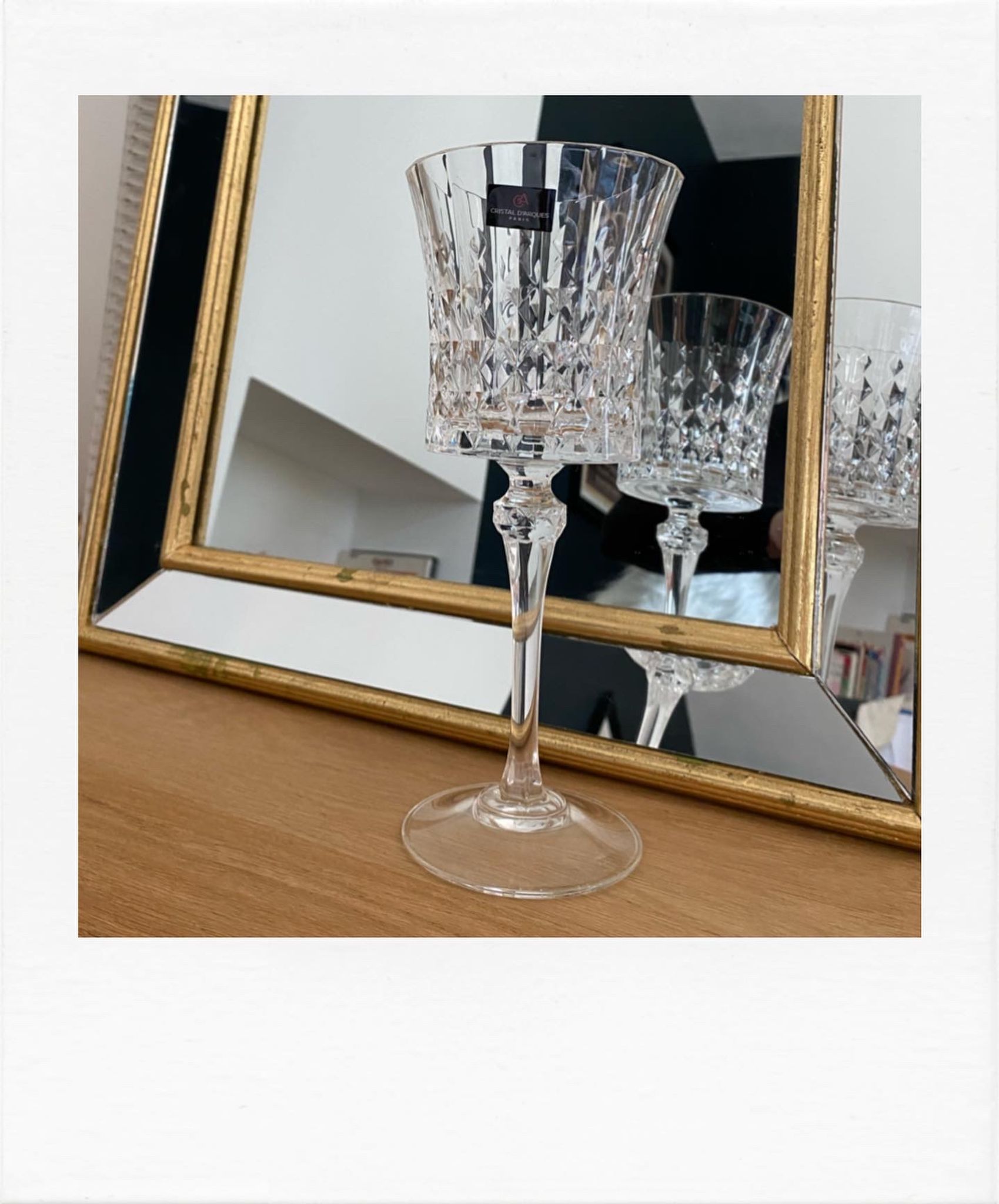 Ensemble 4 verres à vin en cristal
