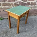 Small table Vintage desk 1960s Small side table laminated beech ve