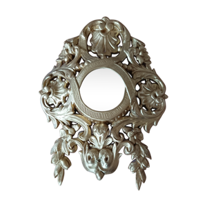 miroir rond sculpté