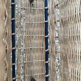 Raoul Guys vintage wicker magazine holder