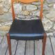 Small desk and vintage Scandinavian chair from the 50s-60s by Niels Otto Möller.