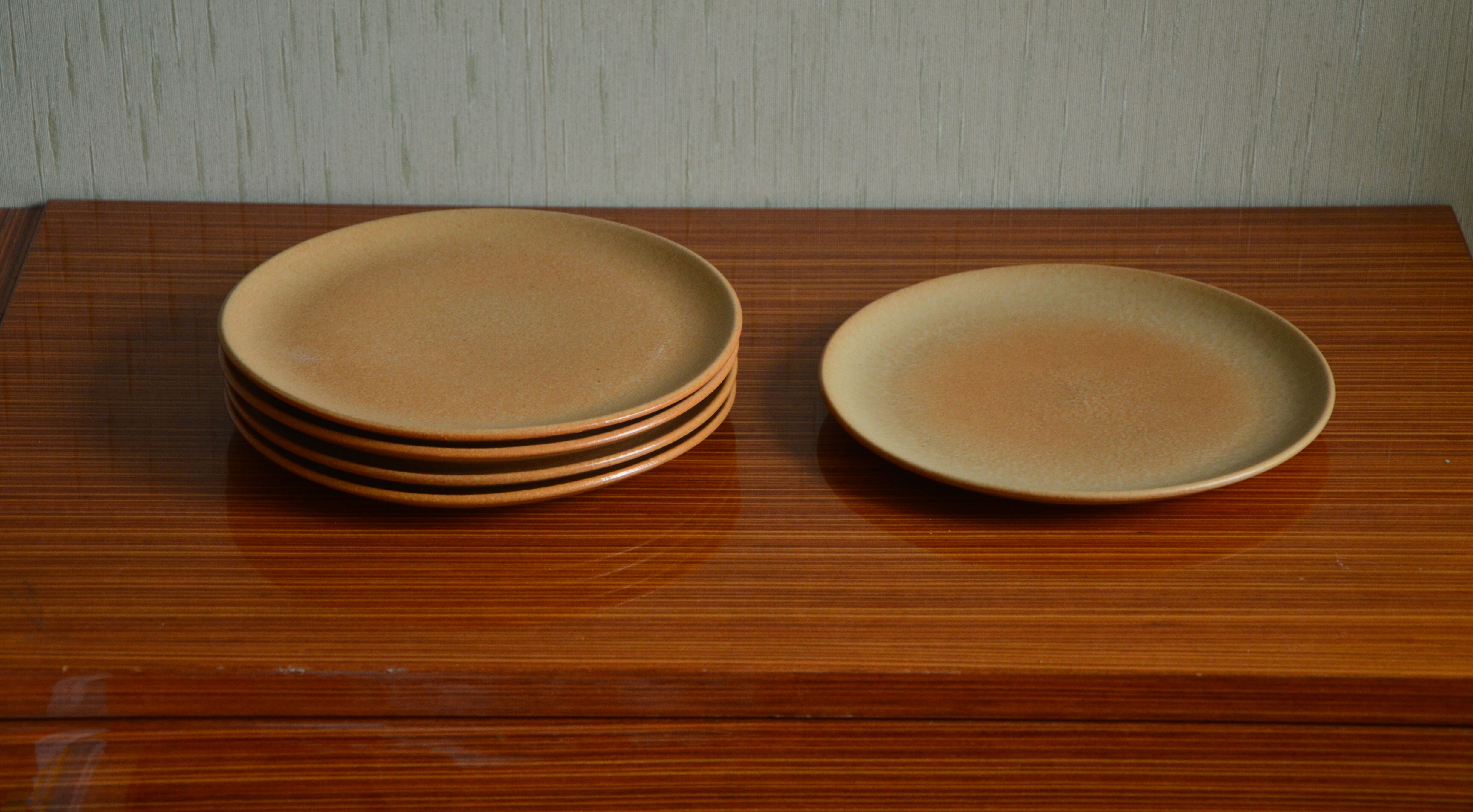 5-Pack stoneware dessert plates