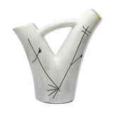 vase with double white and yellow collar, 60s