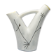 vase with double white and yellow collar, 60s