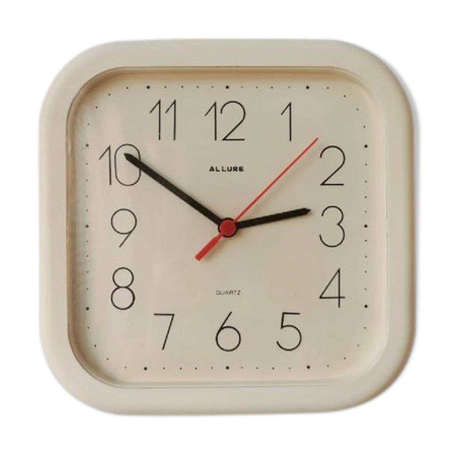 Vintage plastic wall clock Allure, 1980