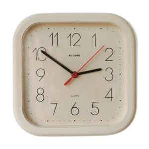 Horloge murale vintage en plastique