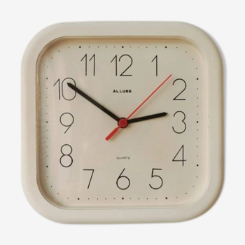 Vintage plastic wall clock Allure, 1980