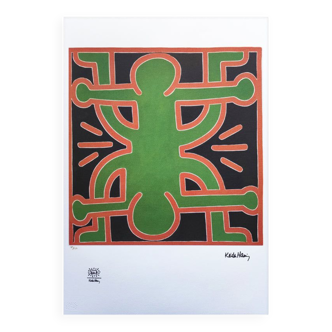 1990s Original Gorgeous Keith Haring Limited Edition Lithograph