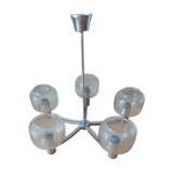 Pendant lamp, the vintage ustre 70's delmas