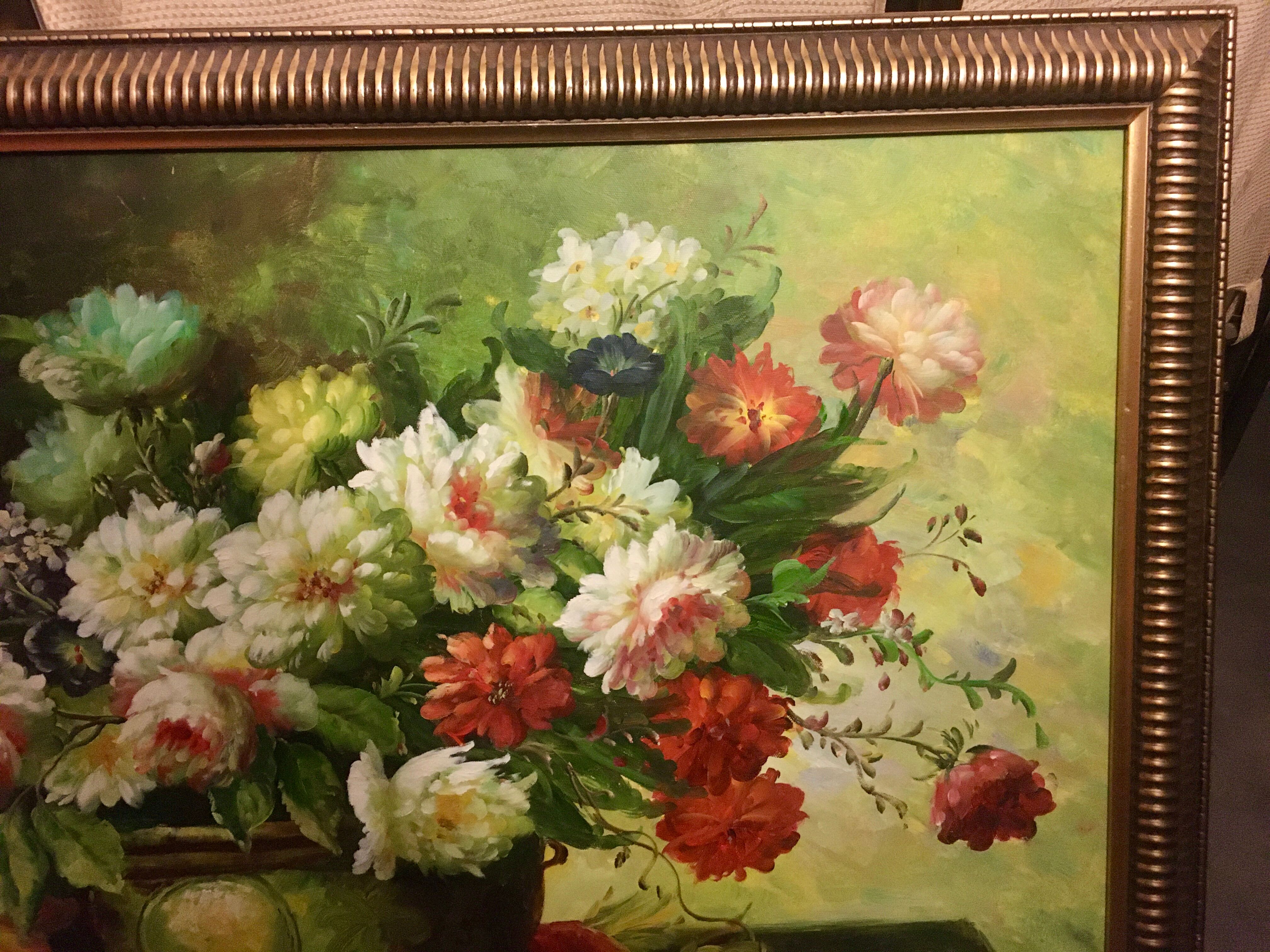 Painting flowers 100 x 72