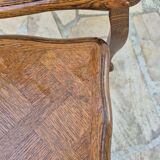 2 nesting tables in solid wood in Louis XV style