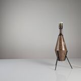 Brutalist Table Lamp in Ceramic and Iron, 1950s €1,200