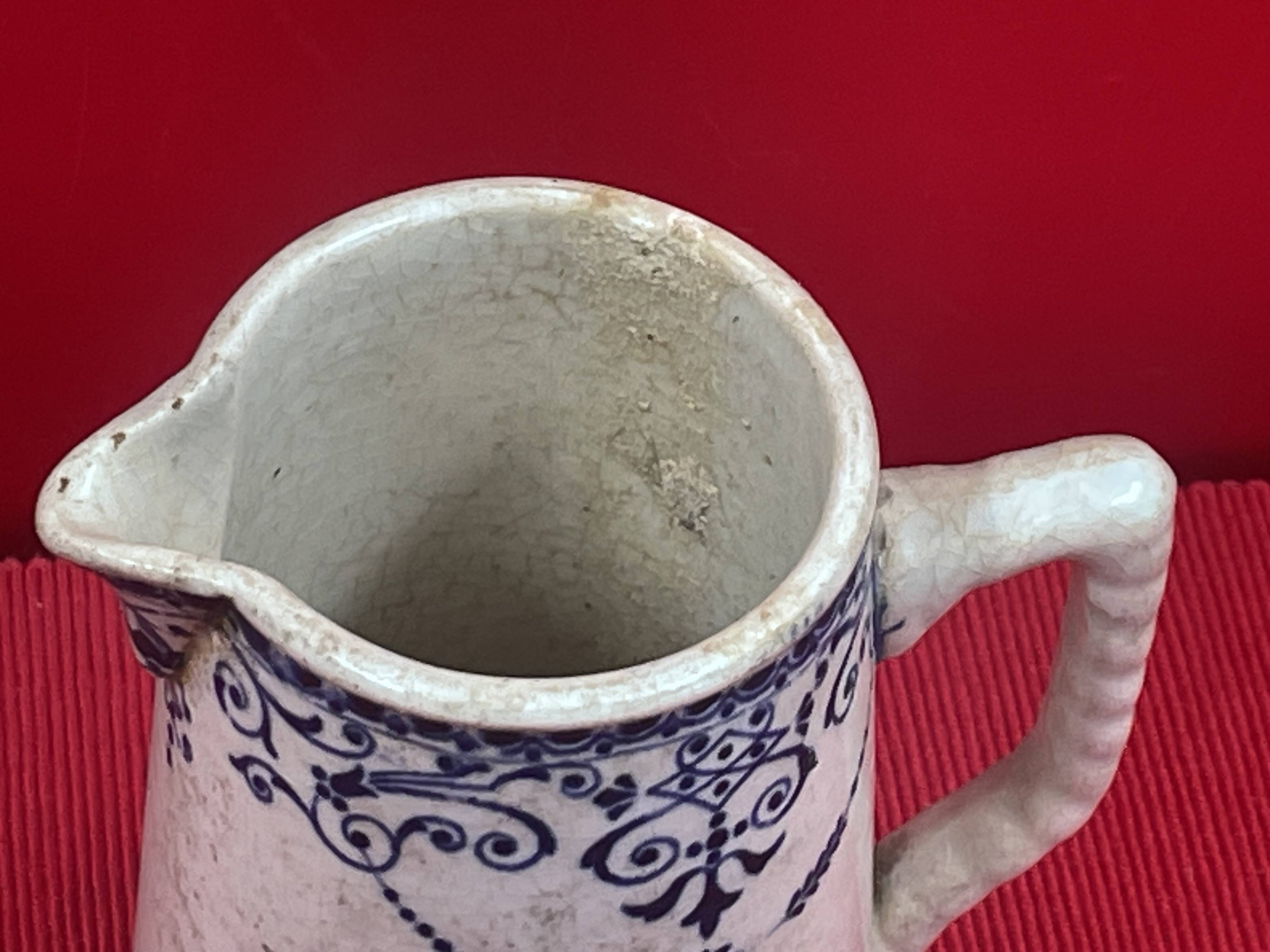 St-Uze Ceramic Milk Jug ?. 11 cm old and in good condition