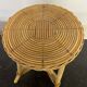 Small vintage rattan side table