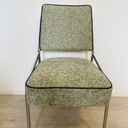 Chromed Bauhaus dining chair from Hungary, 1960s