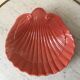 Large pink shell dish Made in Italy vintage