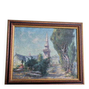 Huile sur toile de Olivier