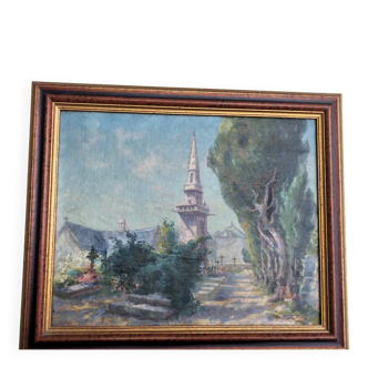 Oil on canvas by Olivier MARECHAL (French painter 1877-1954)