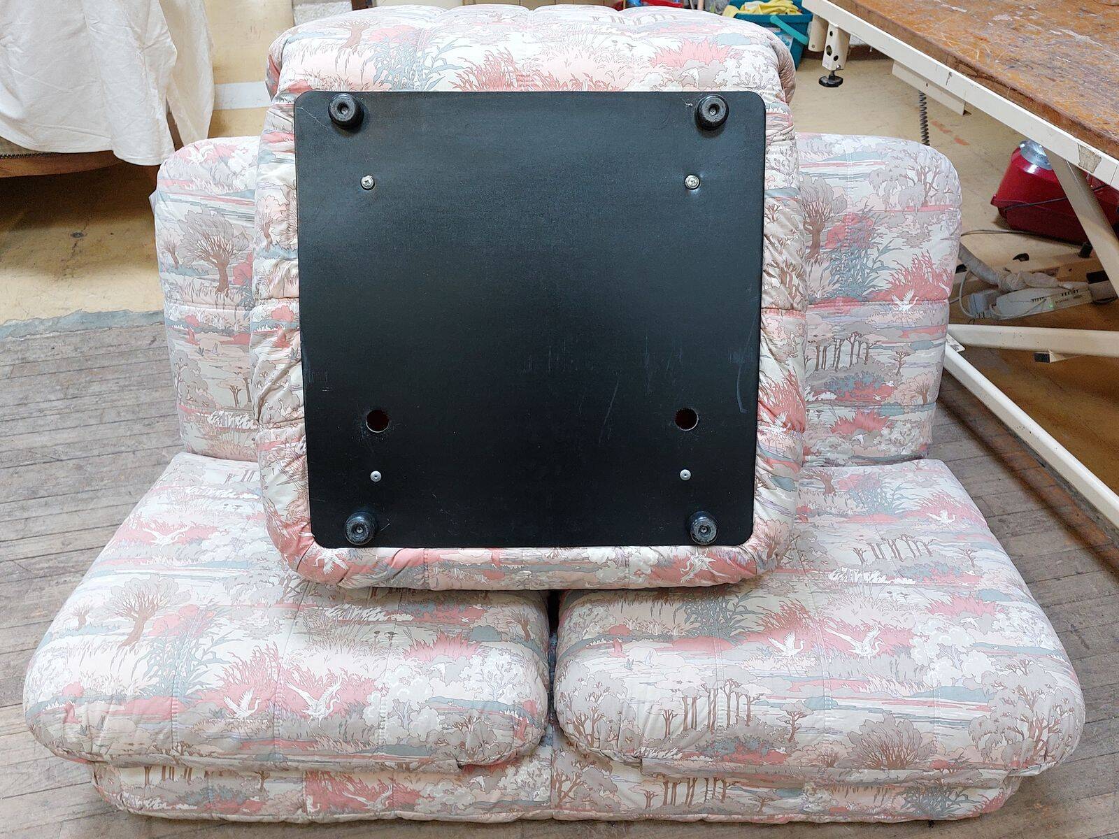 Ensemble de salon modulable vintage - Canapé 2 places + chauffeuse 1 place