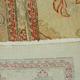 Hand-Knotted Anatolian One of a Kind 1970s 263 cm x 361 cm Beige Wool Carpet