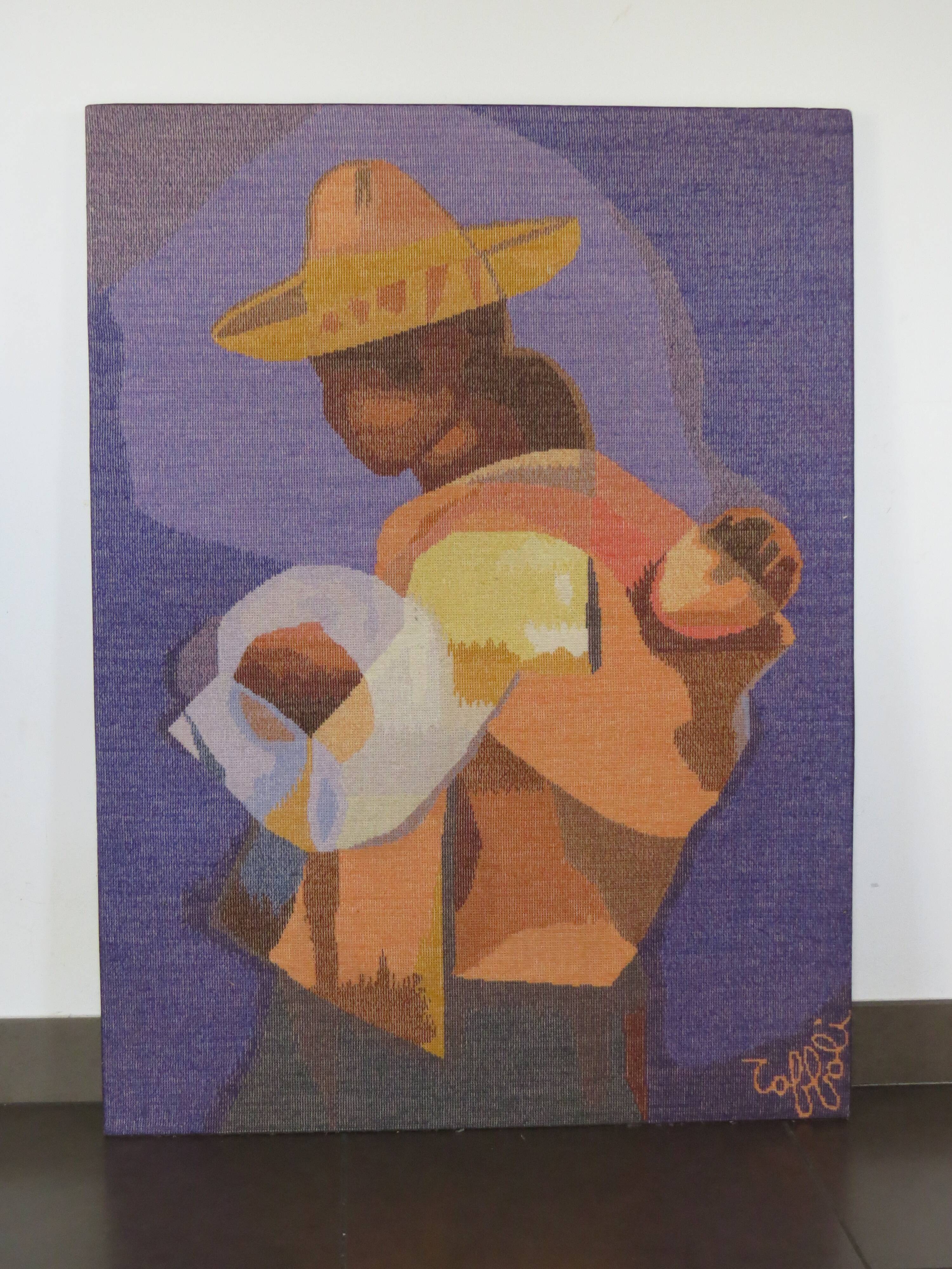 Louis Toffoli wool tapestry from the 70s