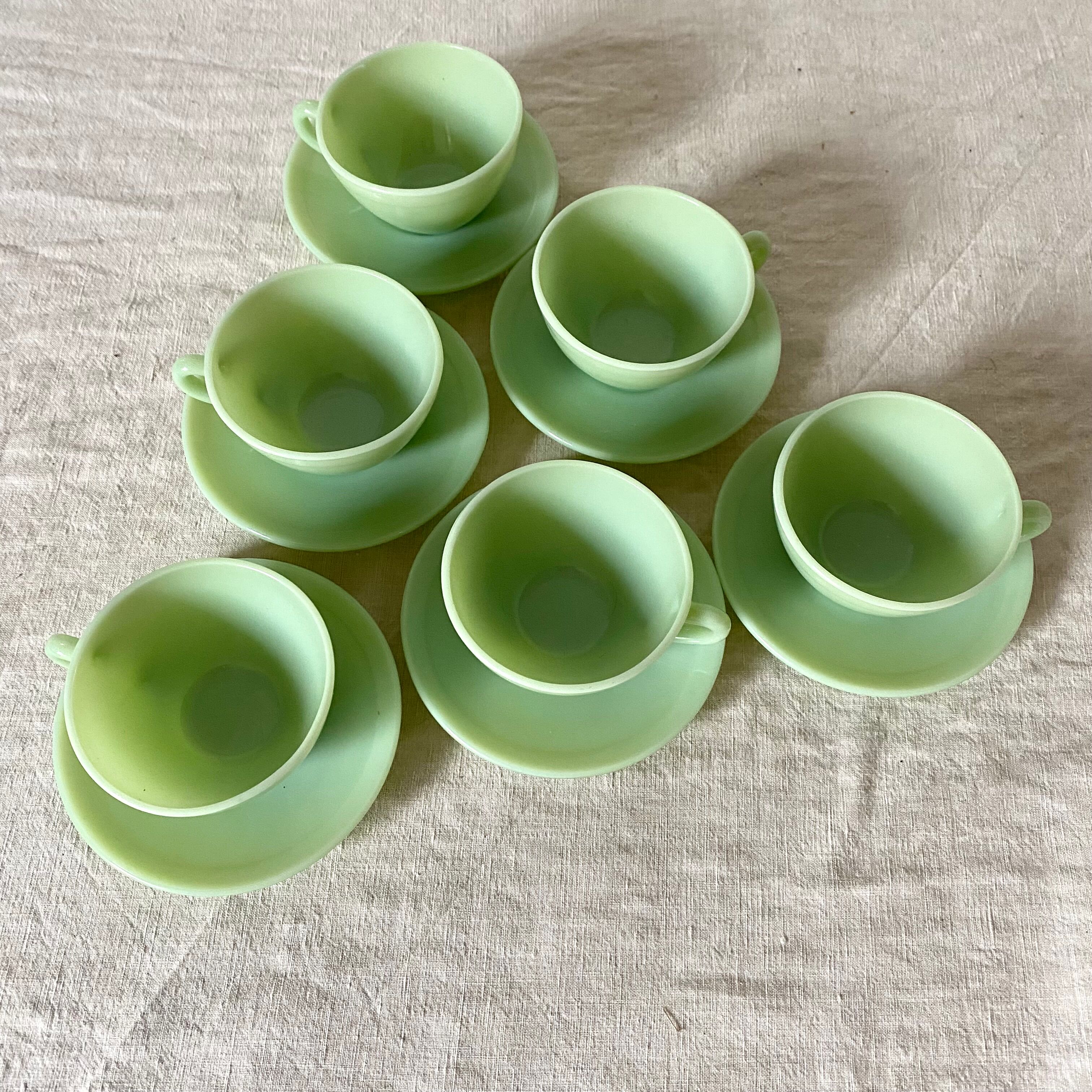 New Duralex opaline cups, 50s-60s
