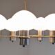 Space age chandelier with 5 lights from the 60s/70s