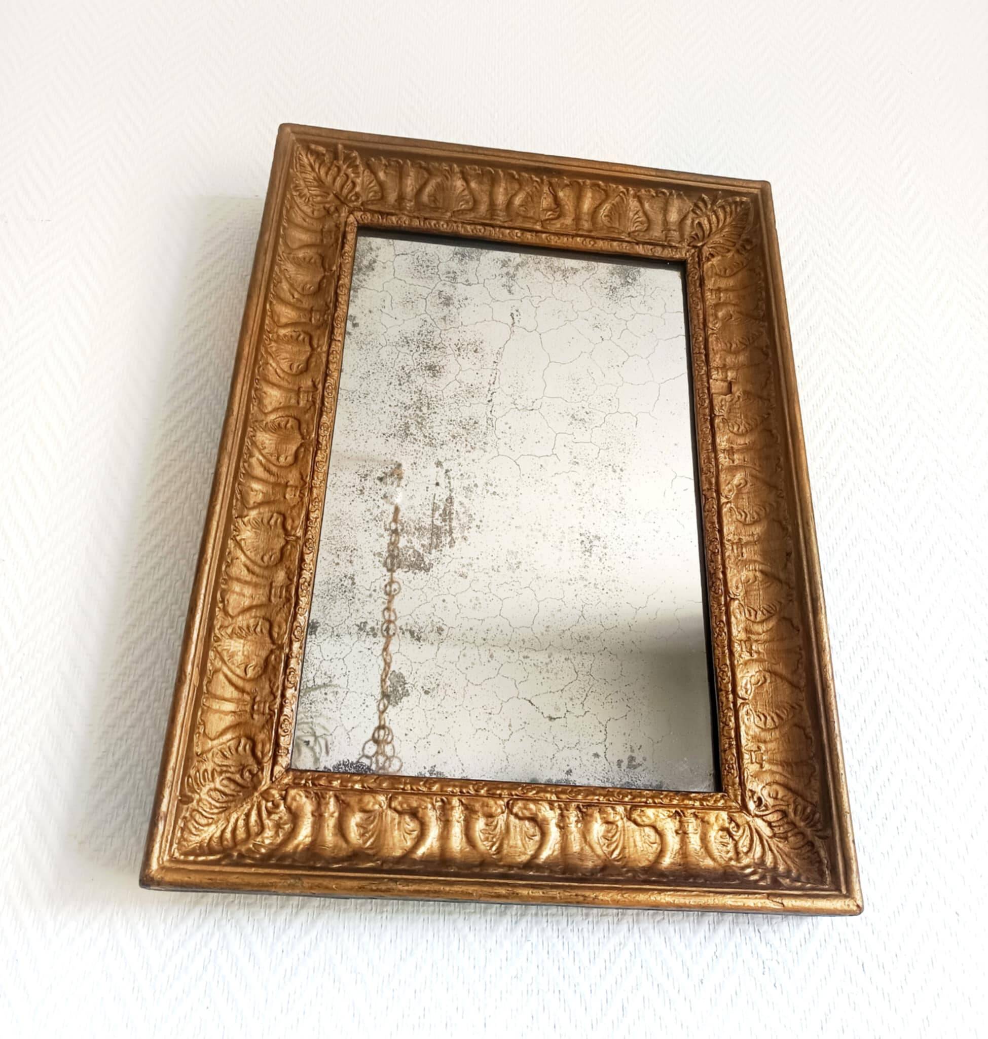 Louis Philippe style gilded wood mirror