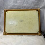 Plateau en rotin vintage