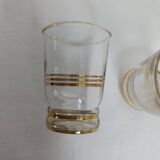 Liqueur carafe and its 4 small glasses