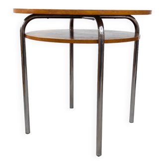 Table Bauhaus en tube d'acier par Petr Vichr