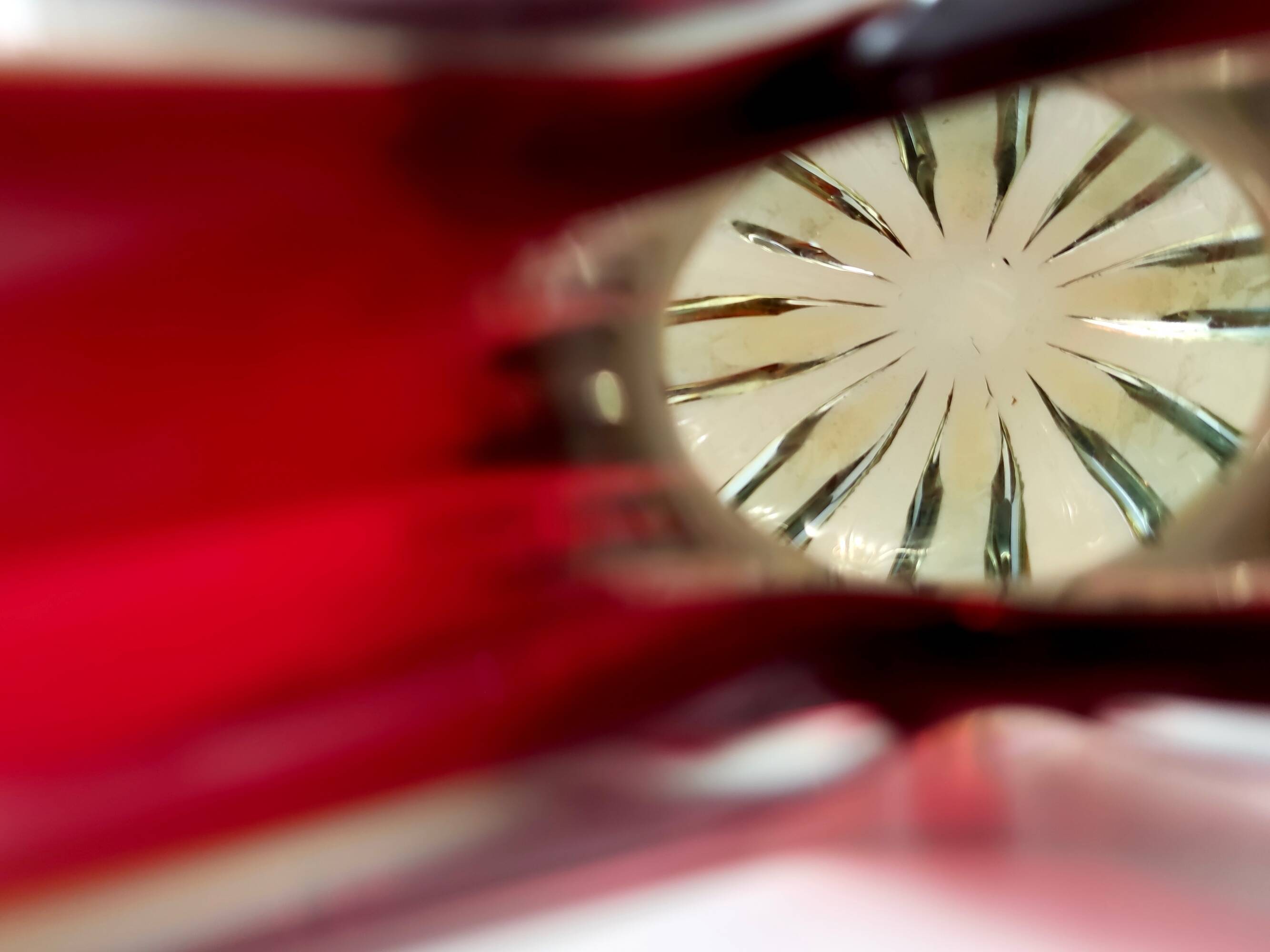 Red, Orange and Yellow Sommerso Murano Glass Vase, Italy