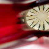 Red, Orange and Yellow Sommerso Murano Glass Vase, Italy