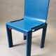 Blue chair and bench child kartell 70s