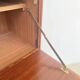 High mahogany cabinet with drop-down front — bar or secretary, custom-made, 1960s