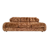 Canapé-lit vintage italien en velours, années 1970