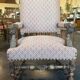 Vintage armchair in carved wood – neo-Renaissance / Louis XIII style