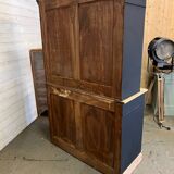 Two-piece patinated sideboard
