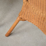 Pair of rattan armchairs
