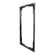 Rectangular mirror from the 70s-80s by Maison Bagues in brass and metal.